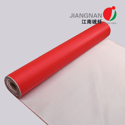 666 C SS Kain Fiberglass Suhu Tinggi Diperkuat Dengan Kawat SS Dilapisi Dengan Lapisan Silikon