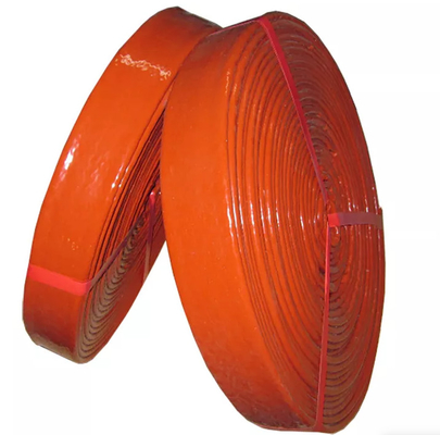 Silicone Rubber Coated Fiberglass Cable Sleeve Perlindungan Termal Lengan Api