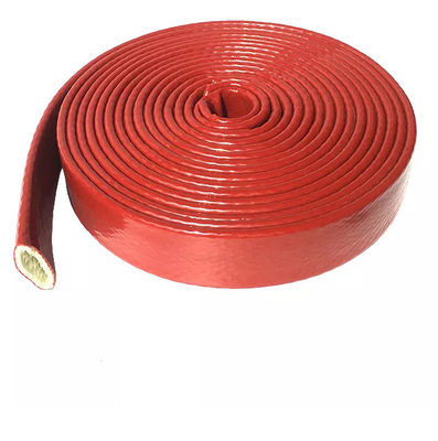 Silicone Rubber Coated E Grade Fiberglass Fireproof Hose Sleeve Tahan Api