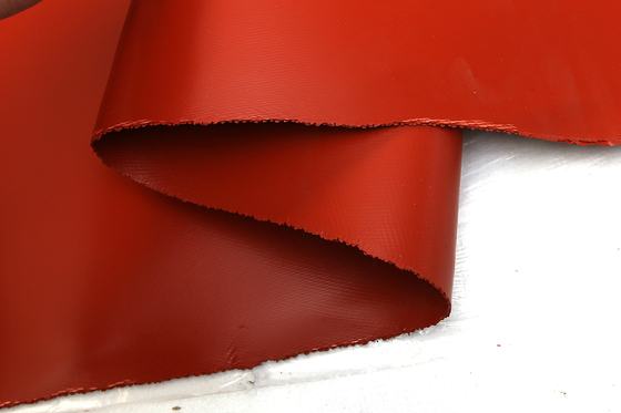 Kain Fiberglass Dilapisi Silikon Tugas Berat Untuk Lengan Isolasi Tahan Panas