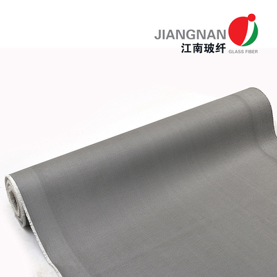0.65mm 650 Stainless Steel Wire Reinforced Polyurethane CoatedFiberglass Fiber Glass Cloth untuk Tirai Tahan Api