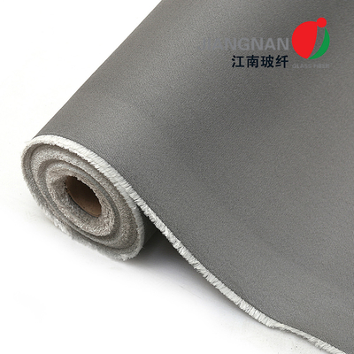 0.65mm 650 Stainless Steel Wire Reinforced Polyurethane CoatedFiberglass Fiber Glass Cloth untuk Tirai Tahan Api