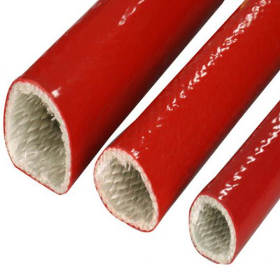 Selang Dan Kabel Fiberglass Karet Silikon Merah Suhu Tinggi