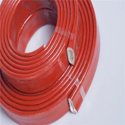 Garis Rem Dikepang Karet Silikon Fiberglass Sleeving Dengan Resin Silikon