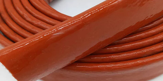 Silicone Coated Fiberglass Lengan Kawat Suhu Tinggi Isolasi Knalpot Perisai Panas