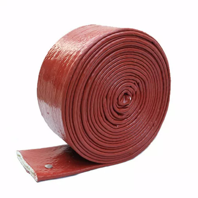 Silicone Coated Fiberglass Lengan Kawat Suhu Tinggi Isolasi Knalpot Perisai Panas