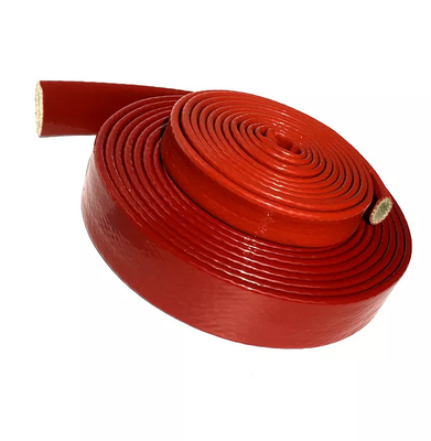 20m 66ft Silicone Coated Fiberglass Heat Sleeve 15mm ID Untuk Melindungi Saluran Bahan Bakar