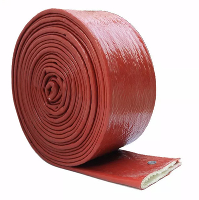 20m 66ft Silicone Coated Fiberglass Heat Sleeve 15mm ID Untuk Melindungi Saluran Bahan Bakar