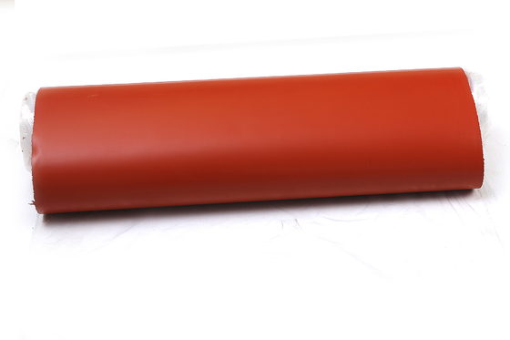 Kain Fiberglass Dilapisi Karet Silikon Merah Dengan Tahan Panas