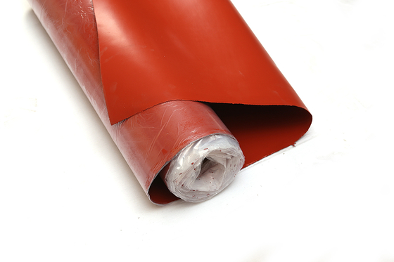 E Glass / C Glass Single Side Silicone Coated Fiberglass Cloth Insulation Tahan Api