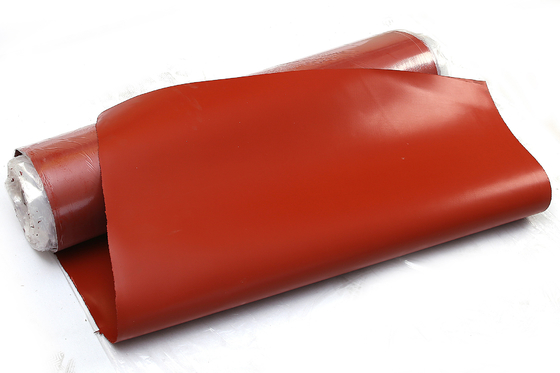 E Glass / C Glass Single Side Silicone Coated Fiberglass Cloth Insulation Tahan Api