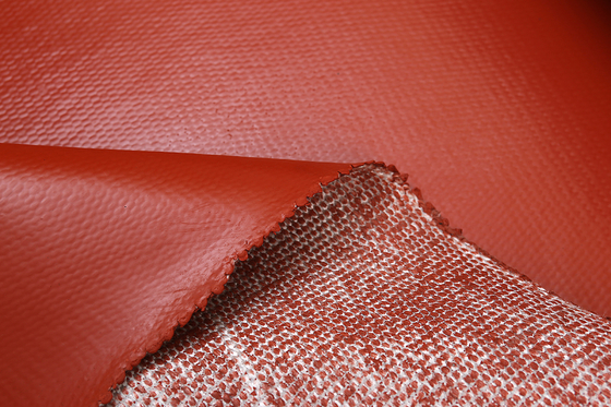 1.5mm Silicone Coated Fiberglass Cloth Fireproof Gasket Untuk Pekerjaan Baja