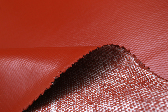 1.3mm Tahan Api Silicone Coated Fiberglass Fabric Untuk Welding Blanket
