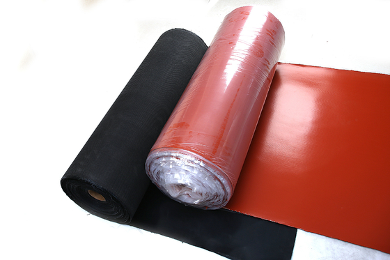 Tahan Suhu Tinggi 1.5m Silicone Coated Fiberglass Cloth Plain Woven